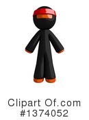 Orange Man Ninja Clipart #1374052 by Leo Blanchette