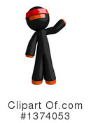 Orange Man Ninja Clipart #1374053 by Leo Blanchette