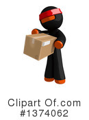 Orange Man Ninja Clipart #1374062 by Leo Blanchette