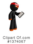 Orange Man Ninja Clipart #1374067 by Leo Blanchette