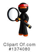 Orange Man Ninja Clipart #1374080 by Leo Blanchette