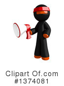 Orange Man Ninja Clipart #1374081 by Leo Blanchette