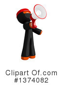Orange Man Ninja Clipart #1374082 by Leo Blanchette