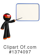 Orange Man Ninja Clipart #1374097 by Leo Blanchette