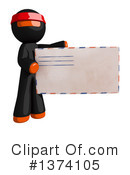 Orange Man Ninja Clipart #1374105 by Leo Blanchette