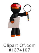 Orange Man Ninja Clipart #1374107 by Leo Blanchette