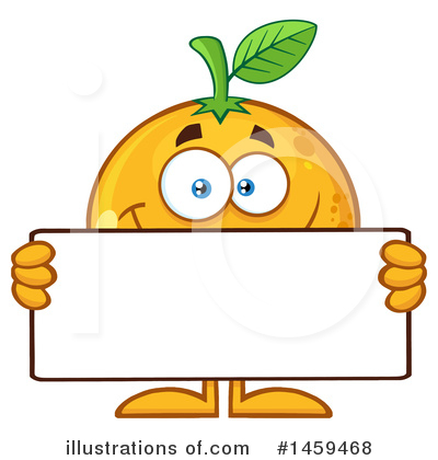 Royalty-Free (RF) Orange Mascot Clipart Illustration by Hit Toon - Stock Sample #1459468