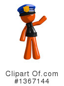 Orange Police Officer Clipart #1367144 by Leo Blanchette