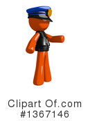 Orange Police Officer Clipart #1367146 by Leo Blanchette