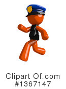 Orange Police Officer Clipart #1367147 by Leo Blanchette