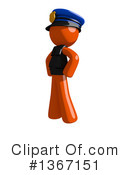 Orange Police Officer Clipart #1367151 by Leo Blanchette