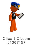 Orange Police Officer Clipart #1367157 by Leo Blanchette
