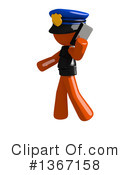 Orange Police Officer Clipart #1367158 by Leo Blanchette