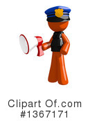 Orange Police Officer Clipart #1367171 by Leo Blanchette
