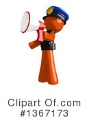 Orange Police Officer Clipart #1367173 by Leo Blanchette