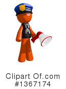 Orange Police Officer Clipart #1367174 by Leo Blanchette