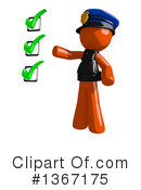 Orange Police Officer Clipart #1367175 by Leo Blanchette