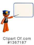 Orange Police Officer Clipart #1367187 by Leo Blanchette