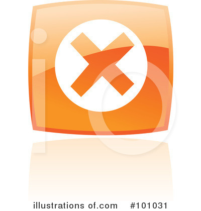 Royalty-Free (RF) Orange Square Icons Clipart Illustration by cidepix - Stock Sample #101031