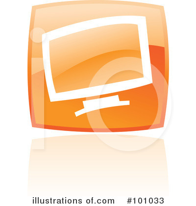 Royalty-Free (RF) Orange Square Icons Clipart Illustration by cidepix - Stock Sample #101033