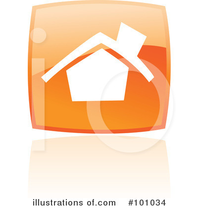 Royalty-Free (RF) Orange Square Icons Clipart Illustration by cidepix - Stock Sample #101034