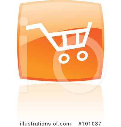 Royalty-Free (RF) Orange Square Icons Clipart Illustration by cidepix - Stock Sample #101037