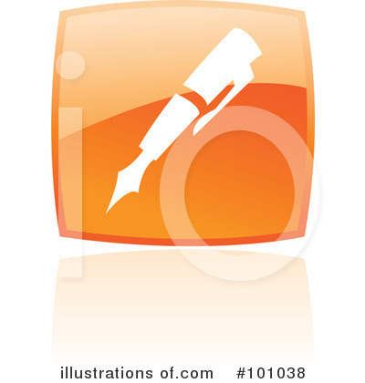 Royalty-Free (RF) Orange Square Icons Clipart Illustration by cidepix - Stock Sample #101038