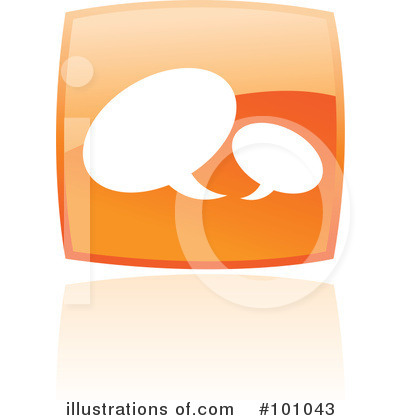 Royalty-Free (RF) Orange Square Icons Clipart Illustration by cidepix - Stock Sample #101043