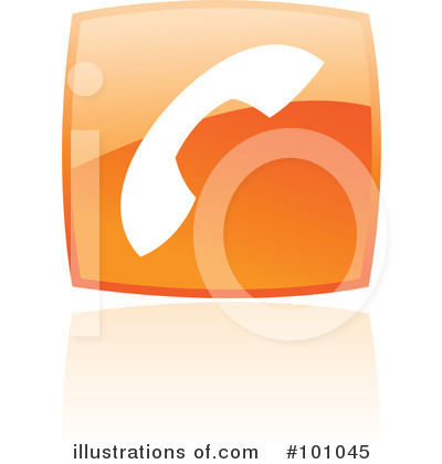 Royalty-Free (RF) Orange Square Icons Clipart Illustration by cidepix - Stock Sample #101045