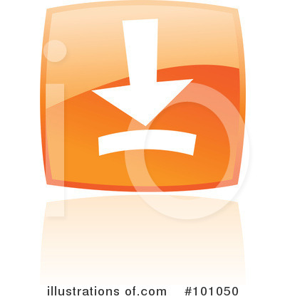 Royalty-Free (RF) Orange Square Icons Clipart Illustration by cidepix - Stock Sample #101050