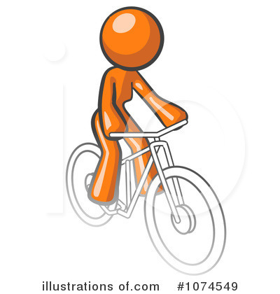 Royalty-Free (RF) Orange Woman Clipart Illustration by Leo Blanchette - Stock Sample #1074549