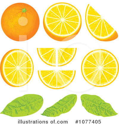 Royalty-Free (RF) Oranges Clipart Illustration by Any Vector - Stock Sample #1077405