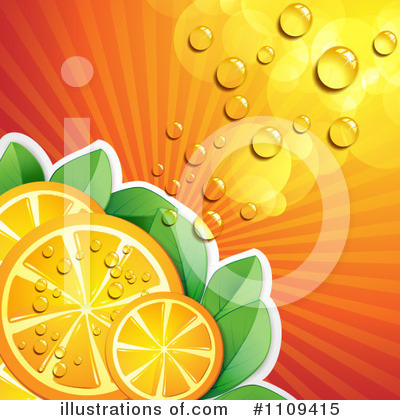 Orange Slices Clipart #1109415 by merlinul
