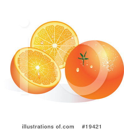 Royalty-Free (RF) Oranges Clipart Illustration by Vitmary Rodriguez - Stock Sample #19421