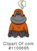 Orangutan Clipart #1109695 by Cory Thoman