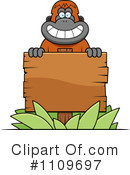 Orangutan Clipart #1109697 by Cory Thoman