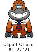 Orangutan Clipart #1109701 by Cory Thoman