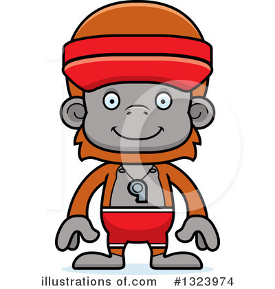 Royalty-Free (RF) Orangutan Clipart Illustration by Cory Thoman - Stock Sample #1323974