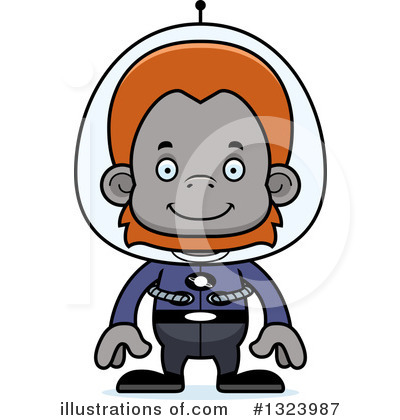 Orangutan Clipart #1323987 by Cory Thoman