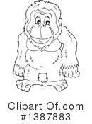 Orangutan Clipart #1387883 by visekart