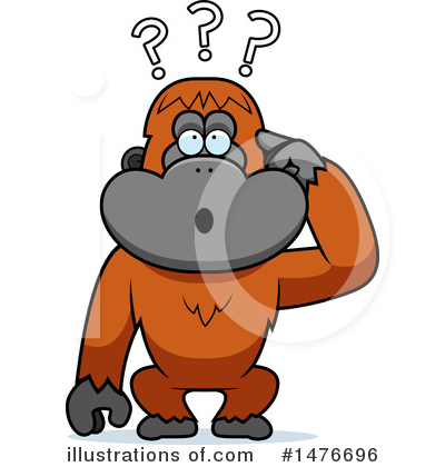 Royalty-Free (RF) Orangutan Clipart Illustration by Cory Thoman - Stock Sample #1476696
