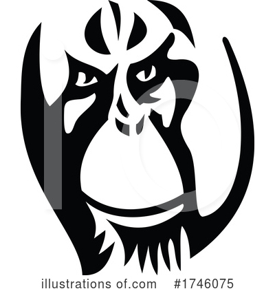 Orangutan Clipart #1746075 by patrimonio
