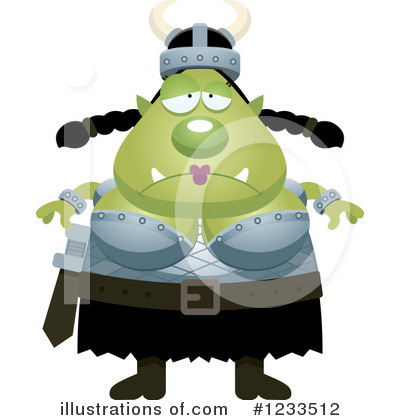 Female Orc Clipart #1233512 by Cory Thoman