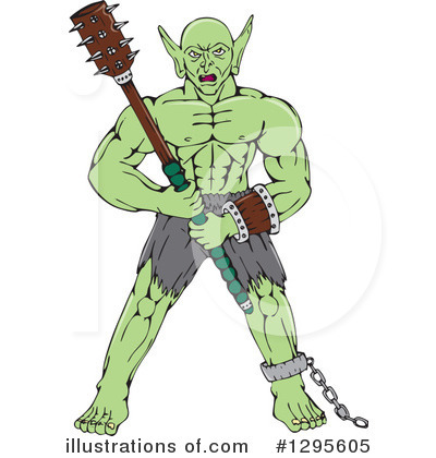 Royalty-Free (RF) Orc Clipart Illustration by patrimonio - Stock Sample #1295605
