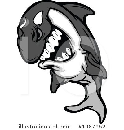 Royalty-Free (RF) Orca Clipart Illustration by Chromaco - Stock Sample #1087952