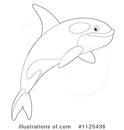 Royalty-Free (RF) Orca Clipart Illustration by Alex Bannykh - Stock Sample #1125436