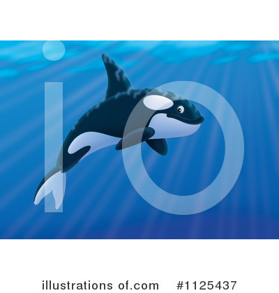Royalty-Free (RF) Orca Clipart Illustration by Alex Bannykh - Stock Sample #1125437