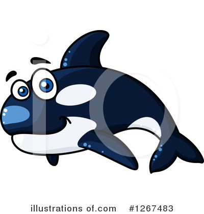 Royalty-Free (RF) Orca Clipart Illustration by Vector Tradition SM - Stock Sample #1267483