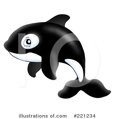 Royalty-Free (RF) Orca Clipart Illustration by visekart - Stock Sample #221234
