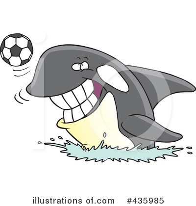 Royalty-Free (RF) Orca Clipart Illustration by toonaday - Stock Sample #435985